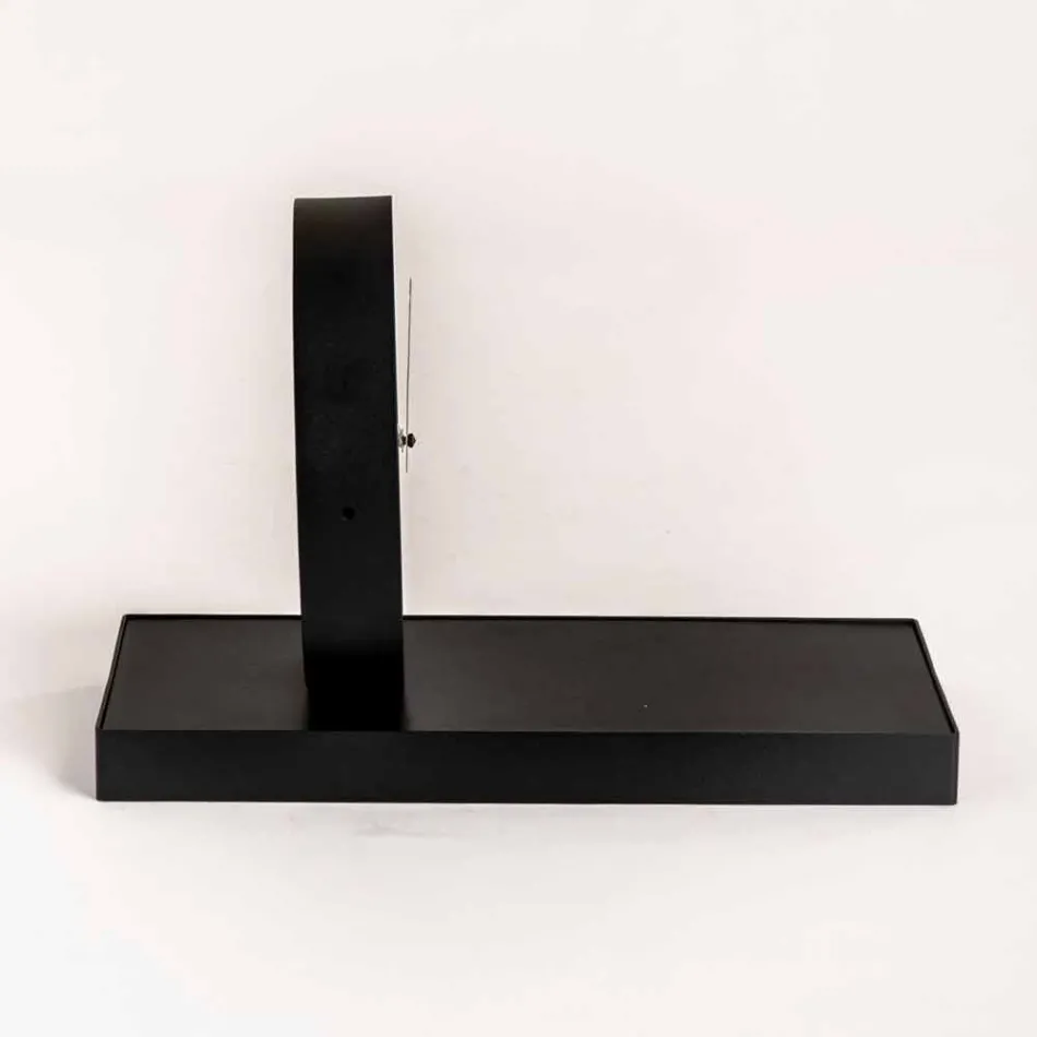 Orologio da Tavolo Girevole con Specchio in Acciaio Made in Italy - Benemerito Viadurini