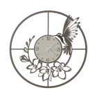 Orologio in Ferro con Decoro di Colibrì Made in Italy - Vergine Viadurini