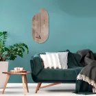 Orologio in Legno con Stampa di Airone Realizzato in Italia - Palau Viadurini