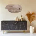 Orologio in Legno con Stampa di Airone Realizzato in Italia - Palau Viadurini