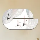 Orologio in Legno con Stampa di Airone Realizzato in Italia - Palau Viadurini