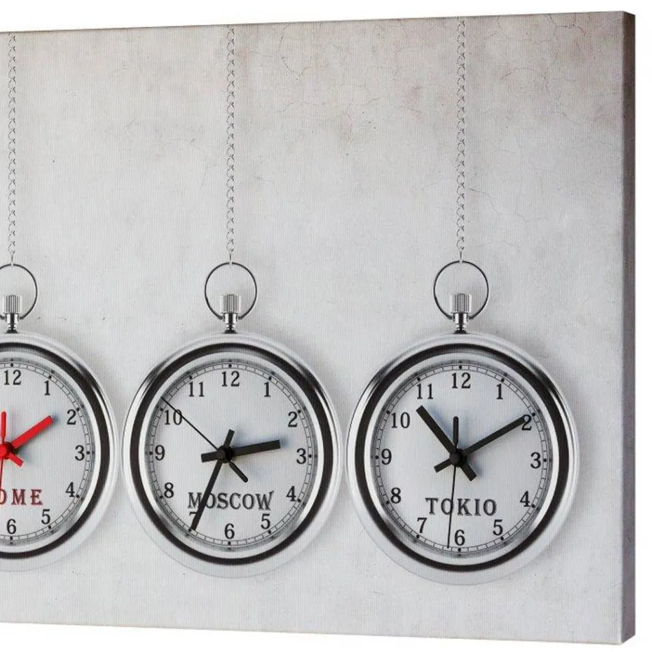 Orologio moderno con 4 fusi che ricordano orologi da taschino Joseph Viadurini