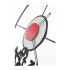 Orologio Realizzato in Ferro con Numeri Caduti Made in Italy - Ariete Viadurini