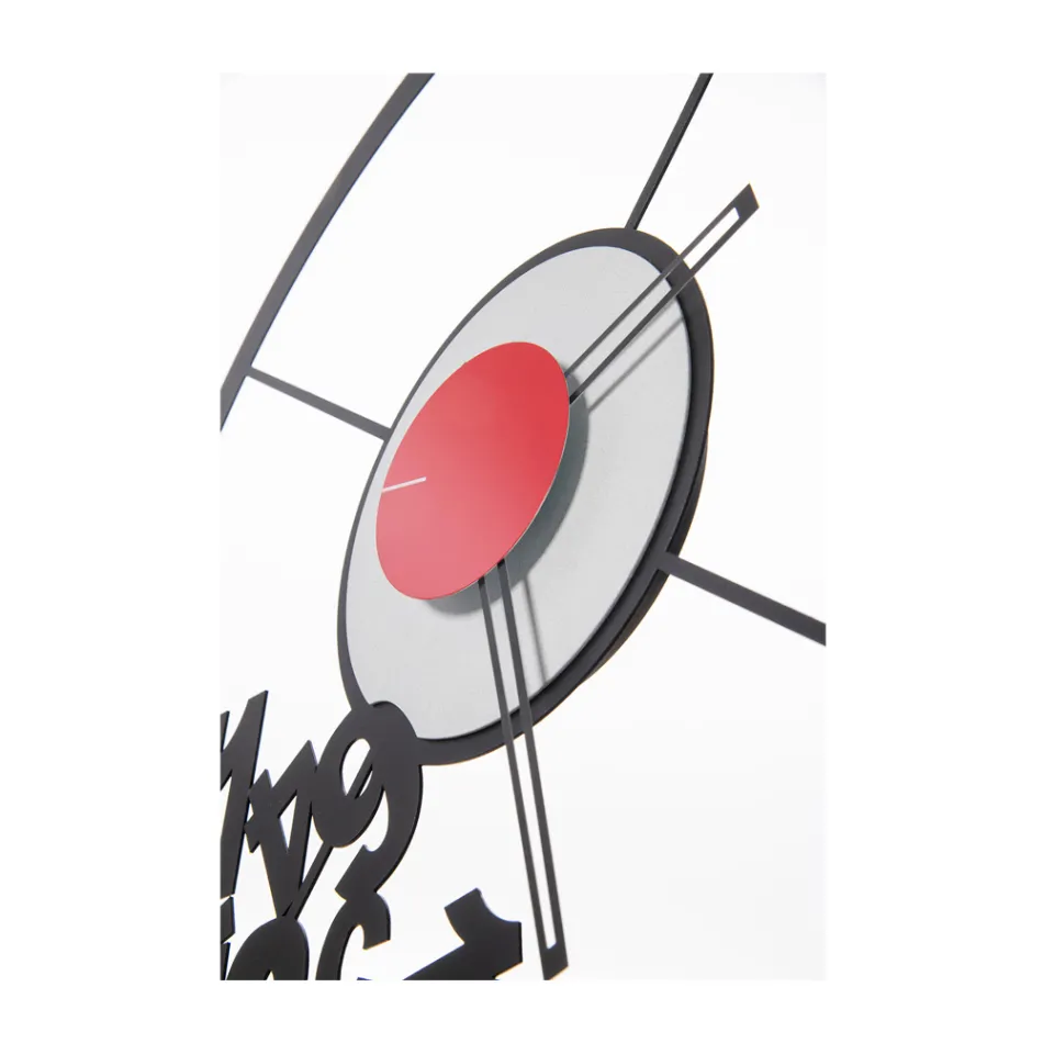 Orologio Realizzato in Ferro con Numeri Caduti Made in Italy - Ariete Viadurini