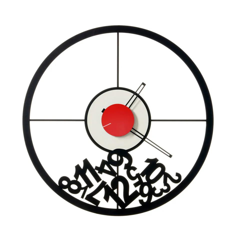 Orologio Realizzato in Ferro con Numeri Caduti Made in Italy - Ariete Viadurini