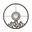 Orologio Realizzato in Ferro con Numeri Caduti Made in Italy - Ariete Viadurini