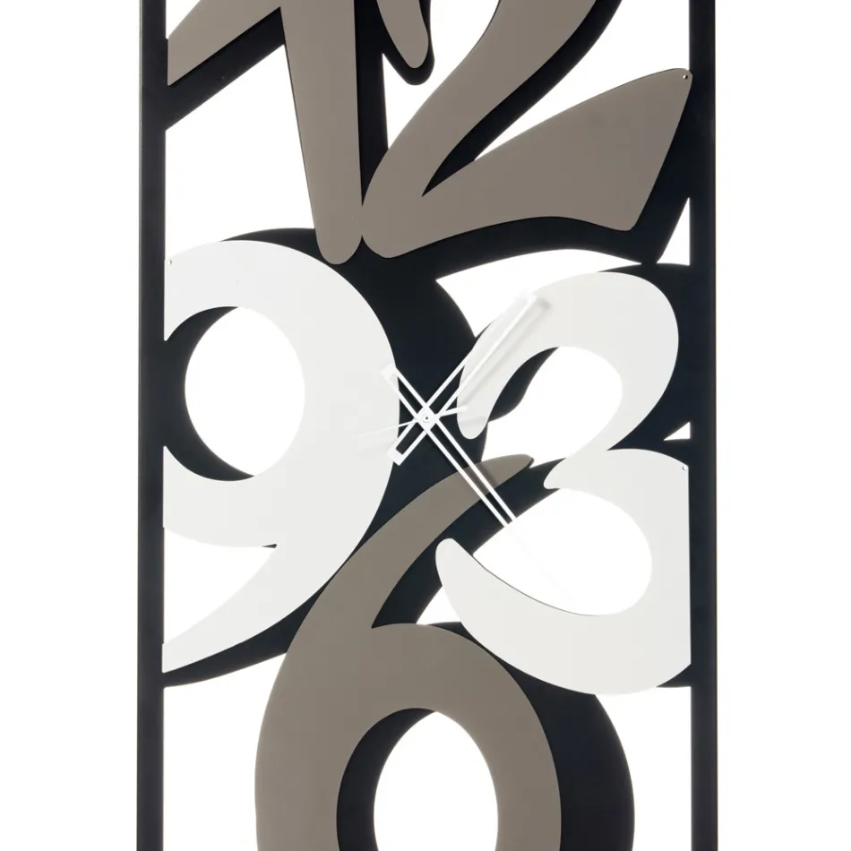 Orologio Realizzato in Ferro con Numeri Grandi Made in Italy - Acquario Viadurini