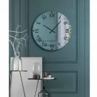 Orologio Rotondo da Parete in Cristallo Specchiato Made in Italy - Ingranaggio Viadurini