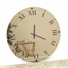 Orologio Rotondo da Parete in Cristallo Specchiato Made in Italy - Ingranaggio Viadurini