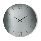 Orologio Rotondo in Vetro Specchiato con Numeri Incisi a Laser - Clelia Viadurini