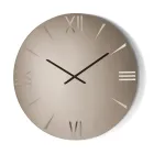 Orologio Rotondo in Vetro Specchiato con Numeri Incisi a Laser - Clelia Viadurini