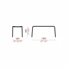 Panca Bassa in Alluminio Verniciato da Esterno, Made in Italy - Sybella Viadurini