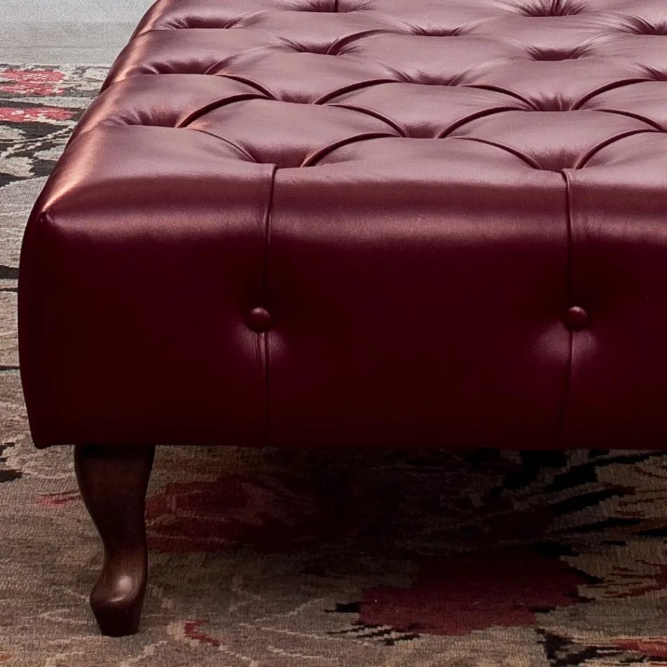 Panca Classica con Piedini in Legno di Faggio Made in Italy - Spassoso Viadurini