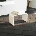 Panca da bagno lunga di design moderno prodotta in Italia Recanati Viadurini