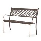 Panca da Esterno Impilabile in Acciaio Zincato Made in Italy - Celia Viadurini