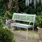 Panca da Esterno Impilabile in Acciaio Zincato Made in Italy - Celia Viadurini