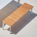Panca da esterno Varaschin System in alluminio verniciato di design Viadurini