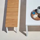 Panca da esterno Varaschin System in alluminio verniciato di design Viadurini