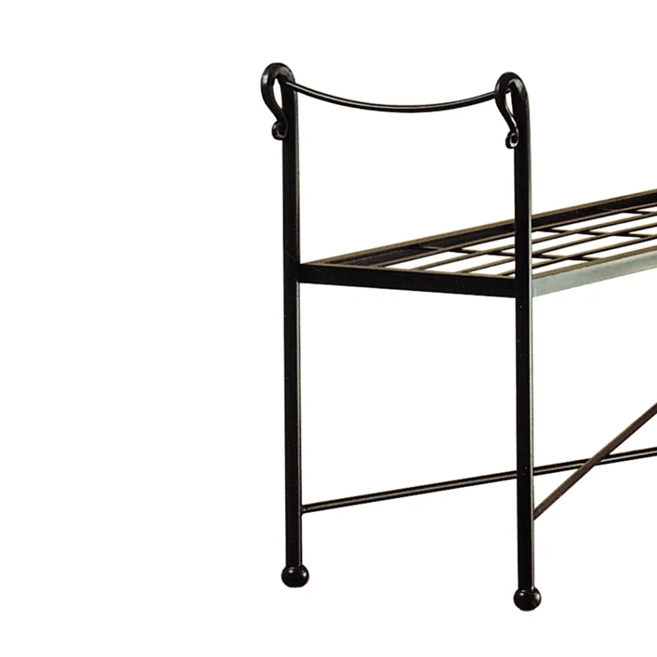 Panca in Ferro Tubolare in Diverse Finiture Realizzata in Italia - Praga Viadurini