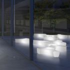 Panca Luminosa da Giardino in Polietilene con LED Made in Italy - Galatea Viadurini
