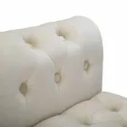 Panca Rettangolare di Design Moderno in Legno e Tessuto - Theodore Viadurini