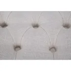 Panca Shabby Chic in Legno con Seduta in Tessuto Trapuntato - Rocchetta Viadurini