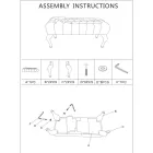 Panca Shabby Chic in Legno con Seduta in Tessuto Trapuntato - Rocchetta Viadurini