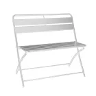 Panchina Pieghevole per il Giardino Realizzata in Metallo - Nastro Viadurini