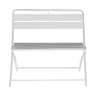 Panchina Pieghevole per il Giardino Realizzata in Metallo - Nastro Viadurini