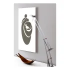 Pannello che Raffigura la Famiglia Inciso a Laser Made in Italy - Chiaki Viadurini