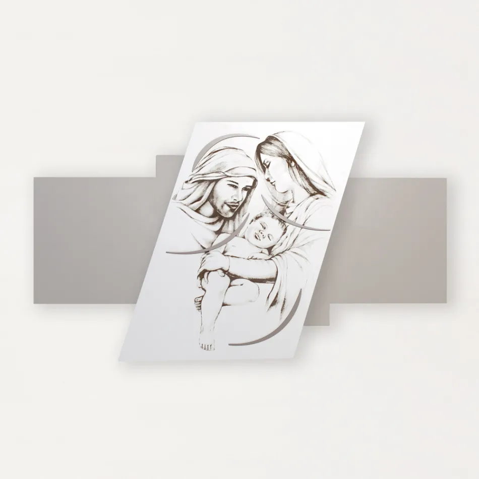 Pannello con la Famiglia Inciso a Laser Made in Italy - Micky Viadurini