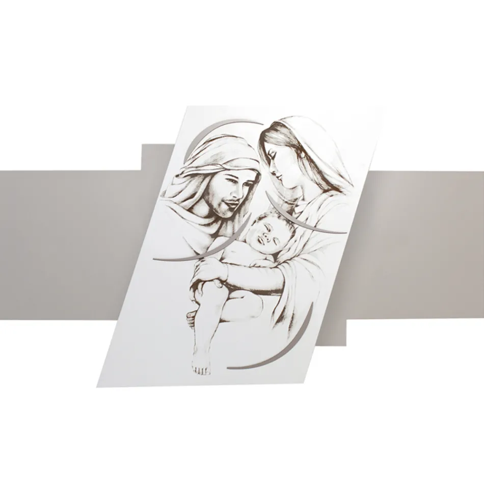 Pannello con la Famiglia Inciso a Laser Made in Italy - Micky Viadurini