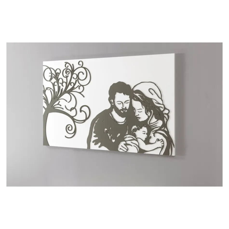 Pannello Inciso a Laser che Rappresenta la Vita Made in Italy - Aika Viadurini