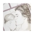 Pannello Inciso a Laser con Donna e Bambino Made in Italy - Harald Viadurini