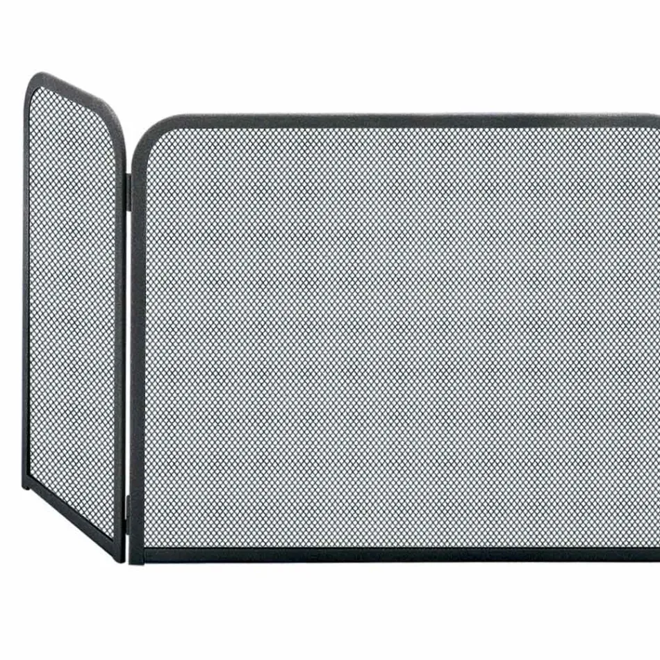 Parascintille con 3 Ante Realizzato in Metallo Made in Italy - Gatto Viadurini