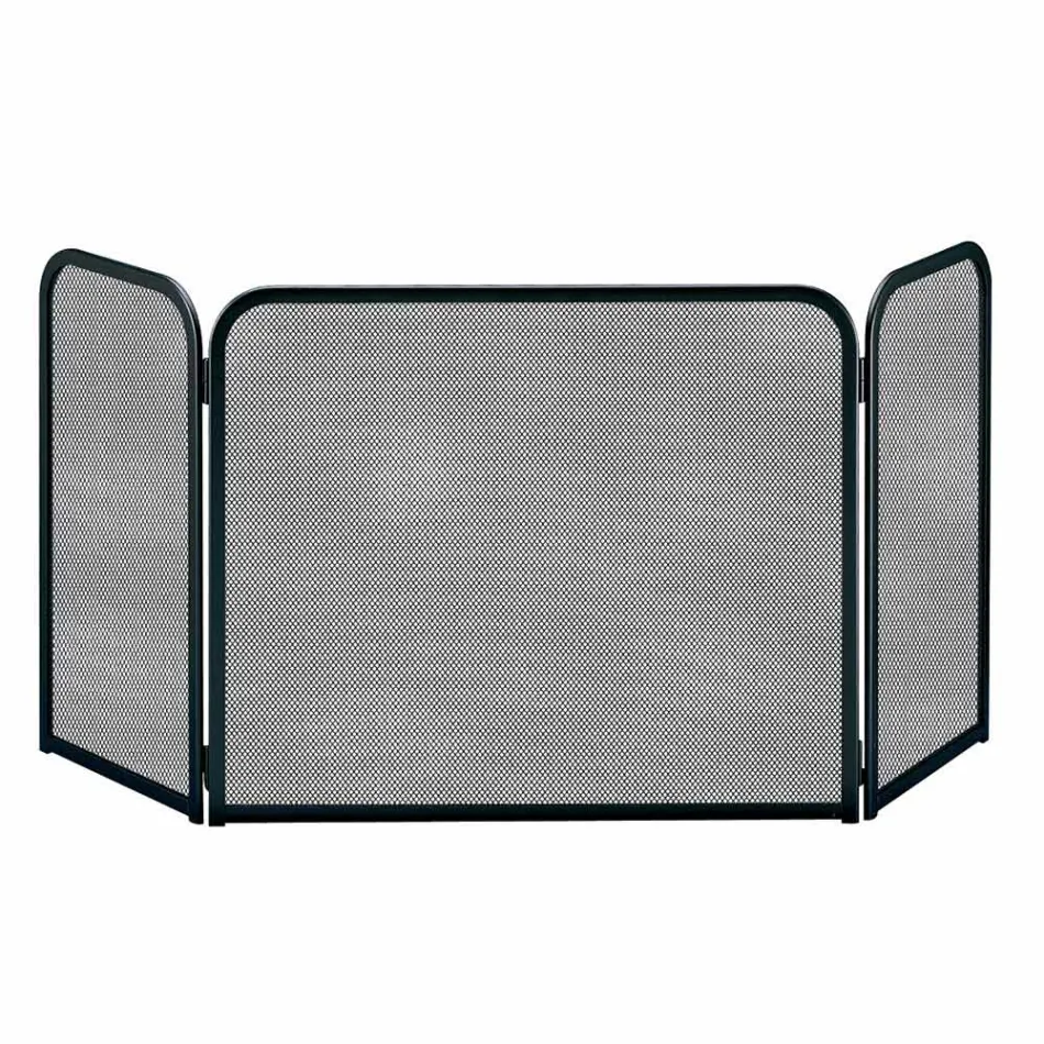 Parascintille con 3 Ante Realizzato in Metallo Made in Italy - Gatto Viadurini