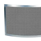 Parascintille con Rete Nera e Acciaio Curvo Made in Italy - Zaffiro Viadurini