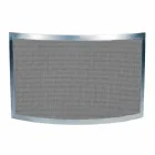 Parascintille con Rete Nera e Acciaio Curvo Made in Italy - Zaffiro Viadurini