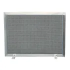 Parascintille con Rete Nera e Acciaio Rettangolare Made in Italy - Pietra Viadurini