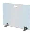 Parascintille in Cristallo Temperato e Piedini in Acciaio Made in Italy - Volume Viadurini