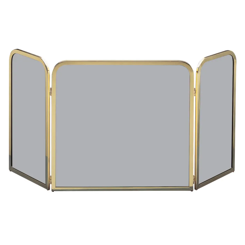 Parascintille in Ottone con Cristallo Temperato Fumè Made in Italy - Orango Viadurini