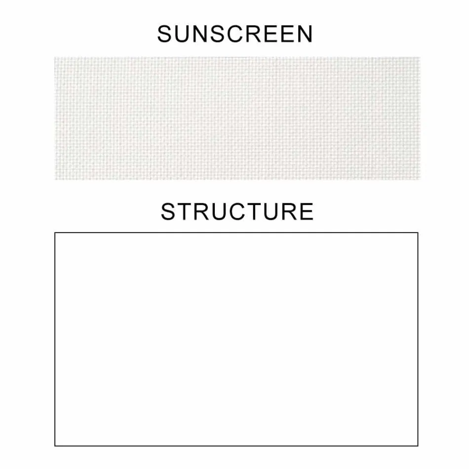 Parasole in Tessuto con Struttura in Alluminio - Emma Sunscreen by Varaschin Viadurini