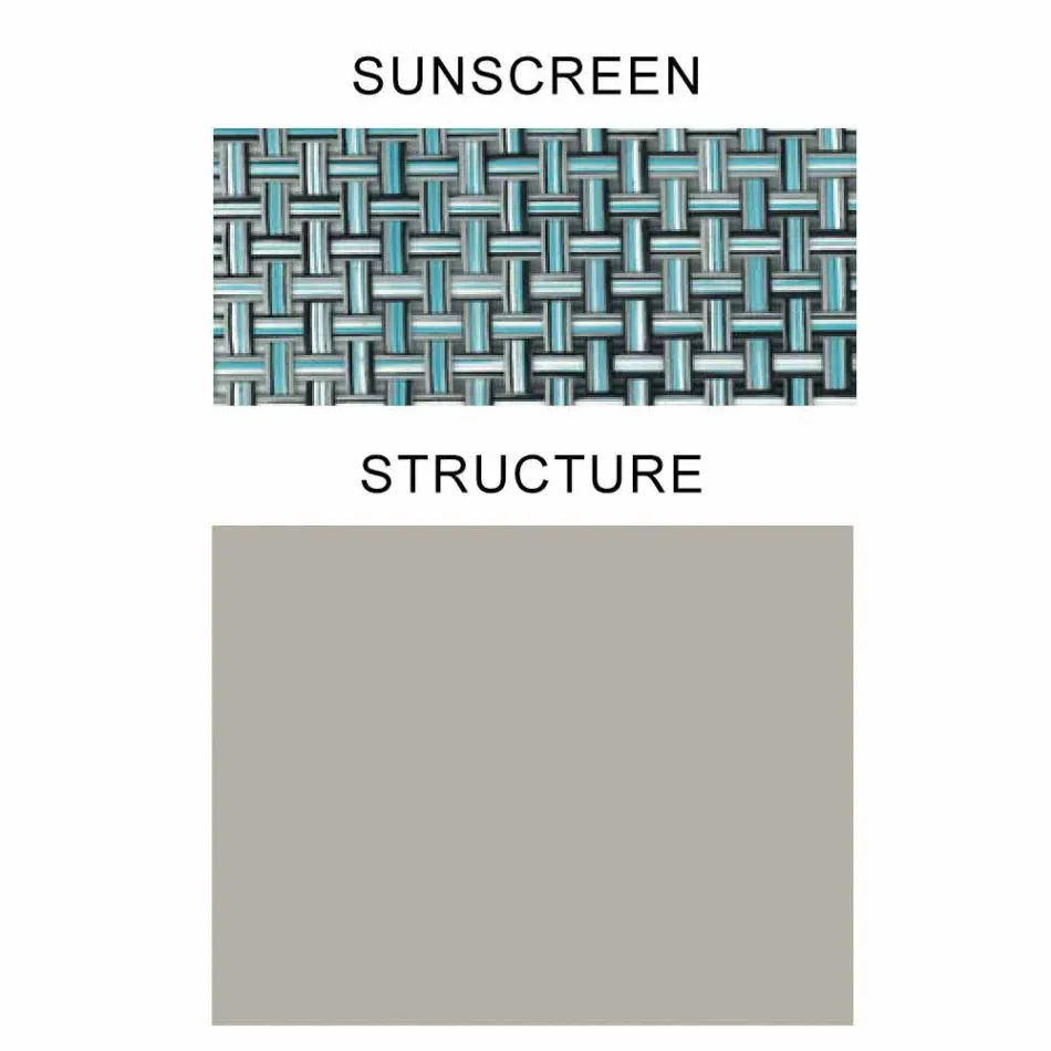 Parasole in Tessuto con Struttura in Alluminio - Emma Sunscreen by Varaschin Viadurini