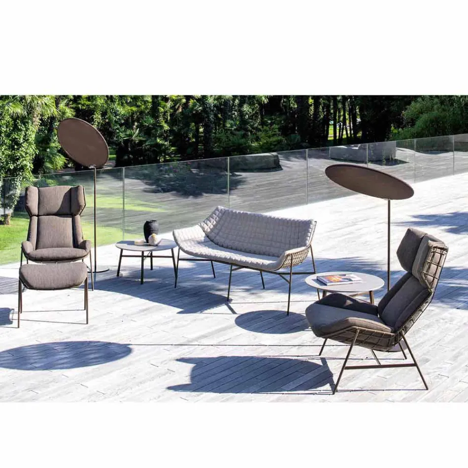 Parasole in Tessuto con Struttura in Alluminio - Emma Sunscreen by Varaschin Viadurini