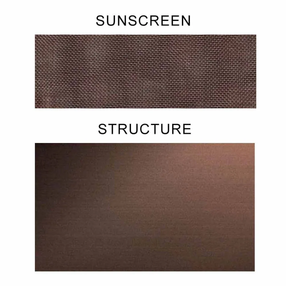 Parasole in Tessuto con Struttura in Alluminio - Emma Sunscreen by Varaschin Viadurini