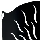 Parastufa Curvo con 2 Ante in Metallo Made in Italy - Anatra Viadurini