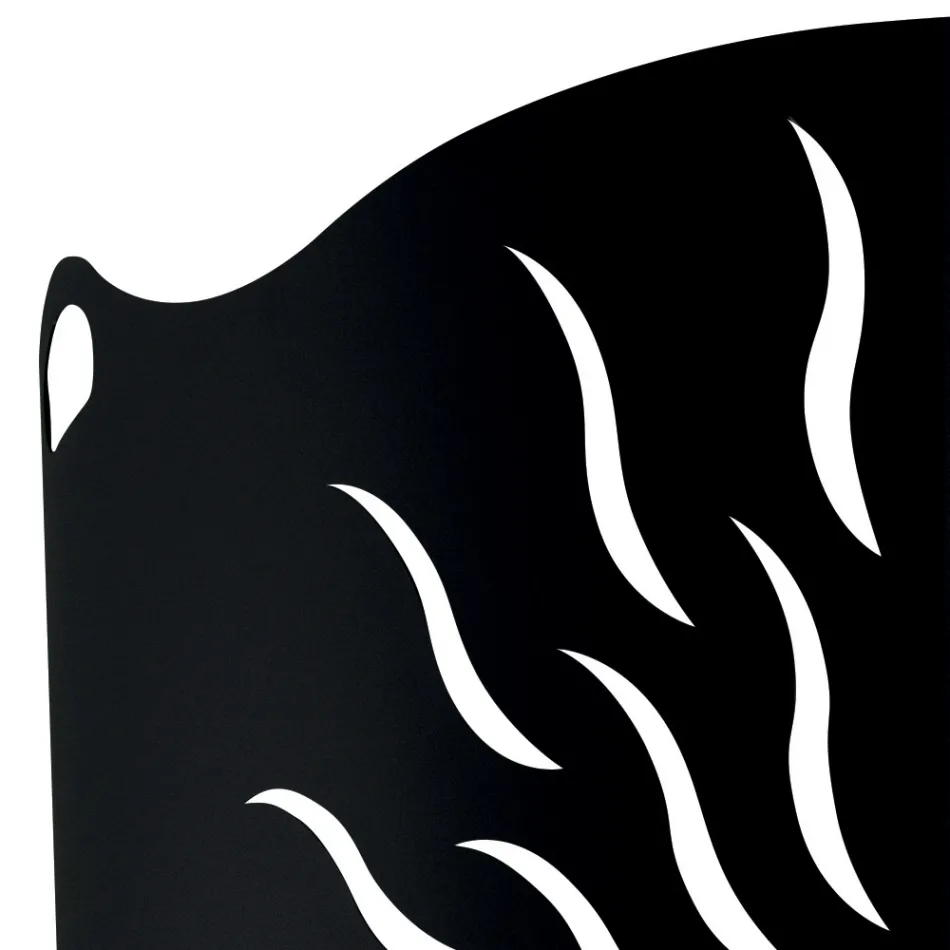 Parastufa Curvo con 2 Ante in Metallo Made in Italy - Anatra Viadurini