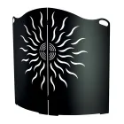 Parastufa Curvo con 2 Ante in Metallo Made in Italy - Anatra Viadurini