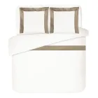 Parure Copripiumino in 100% Cotone e 10% Raso di Cotone con 2 Federe - Dettaglio Viadurini