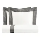 Parure Copripiumino in 100% Cotone e 10% Raso di Cotone con 2 Federe - Dettaglio Viadurini